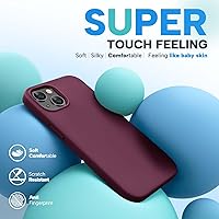 Vista 546 de Miracase Funda diseñada para iPhone 13 Pro Max con protector de pantalla, [forro de microfibra suave antiarañazos], funda protectora de silicona