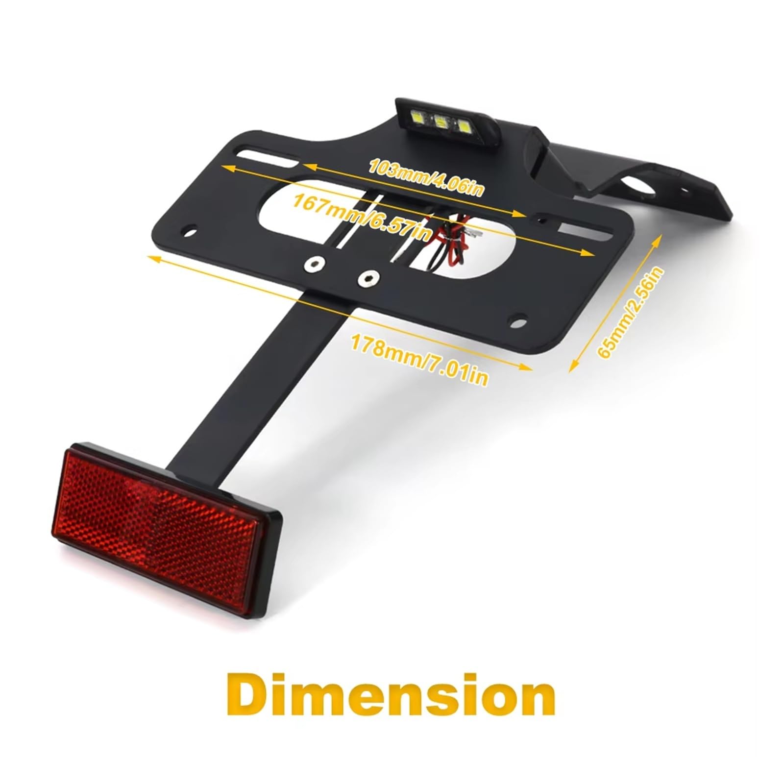 Moto Supporto Targa Portatarga Moto Posteriore Coda Ordinata Registrazione Per CRF300L Per CRF300Rally Per CRF300RX Per CRF300RL