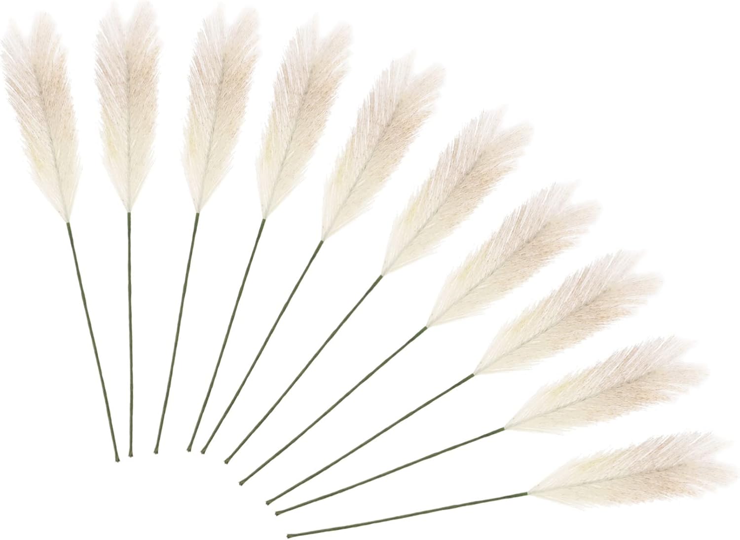 PRETYZOOM 10pcs Lifelike Dried Flowers Bouquet Realistic Artificial Decorative Plumes for Home Office Grey Faux Flowers for Elegant Arrangements