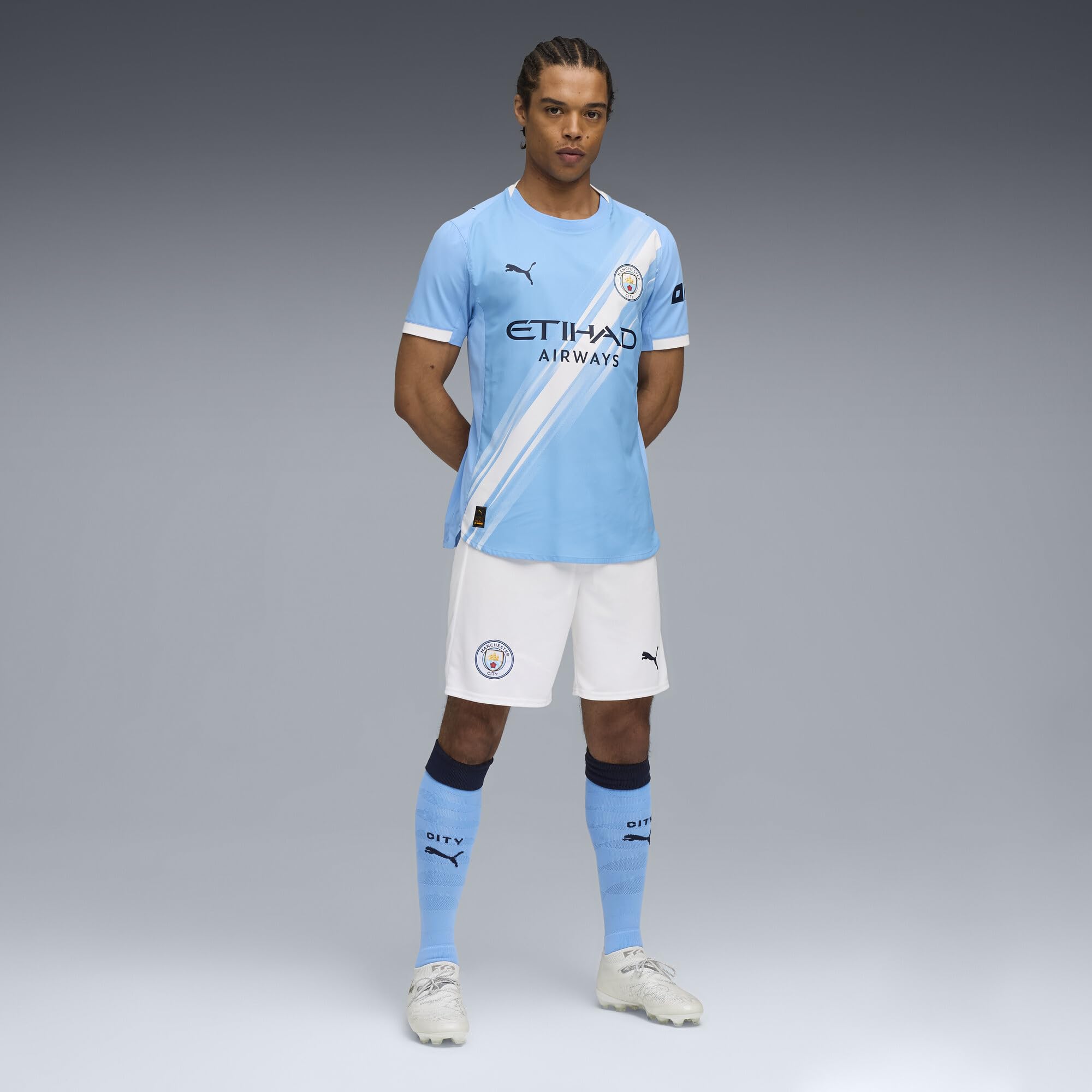 PUMA Pantaloncini da Calcio Manchester City da Uomo 2025/26 - Nero