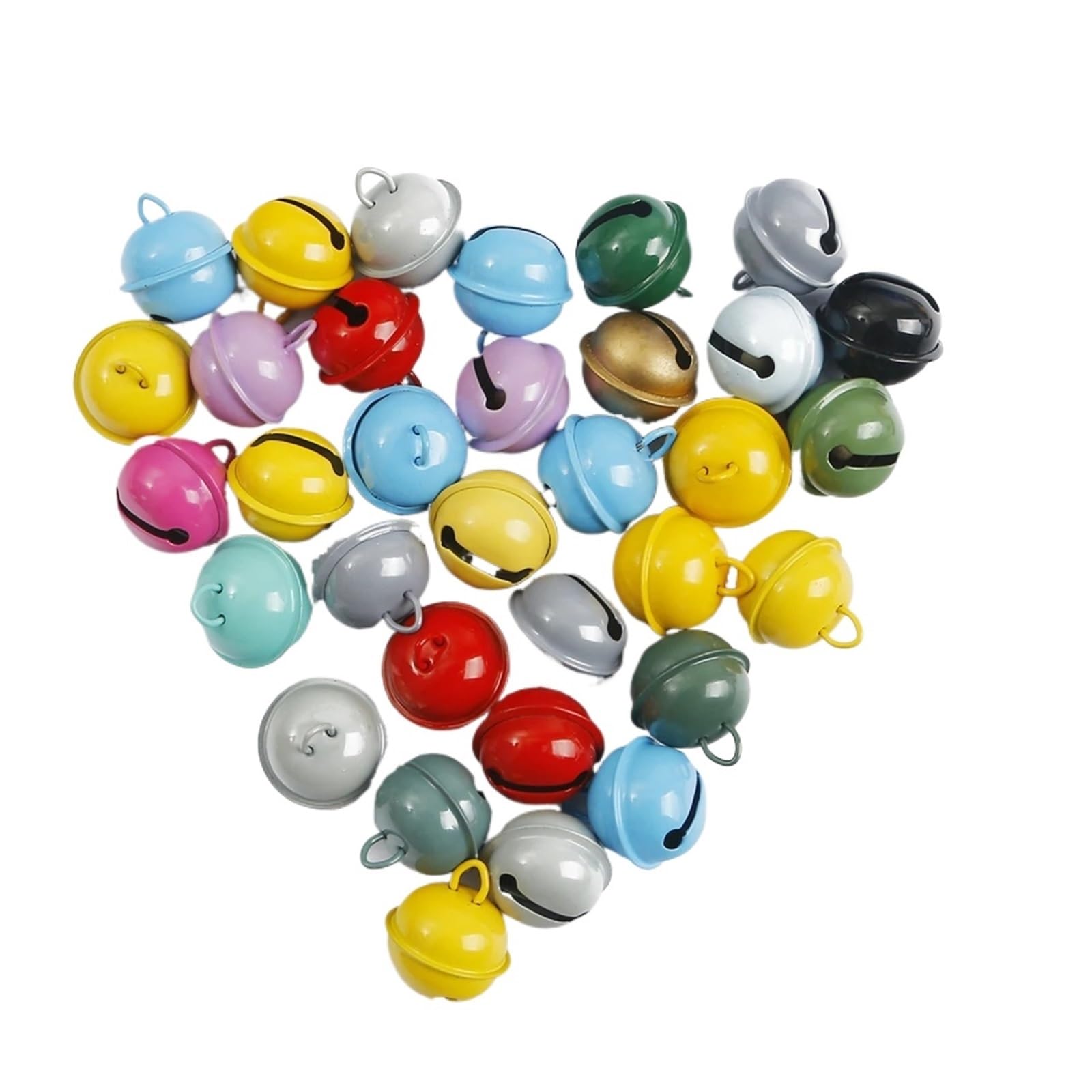 Christmas Bells 60Pcs Mini Iron Colorful Jingle Bells For Christmas Tree Decoration DIY Small Bell Accessories New Year Ornaments for Christmas Decor