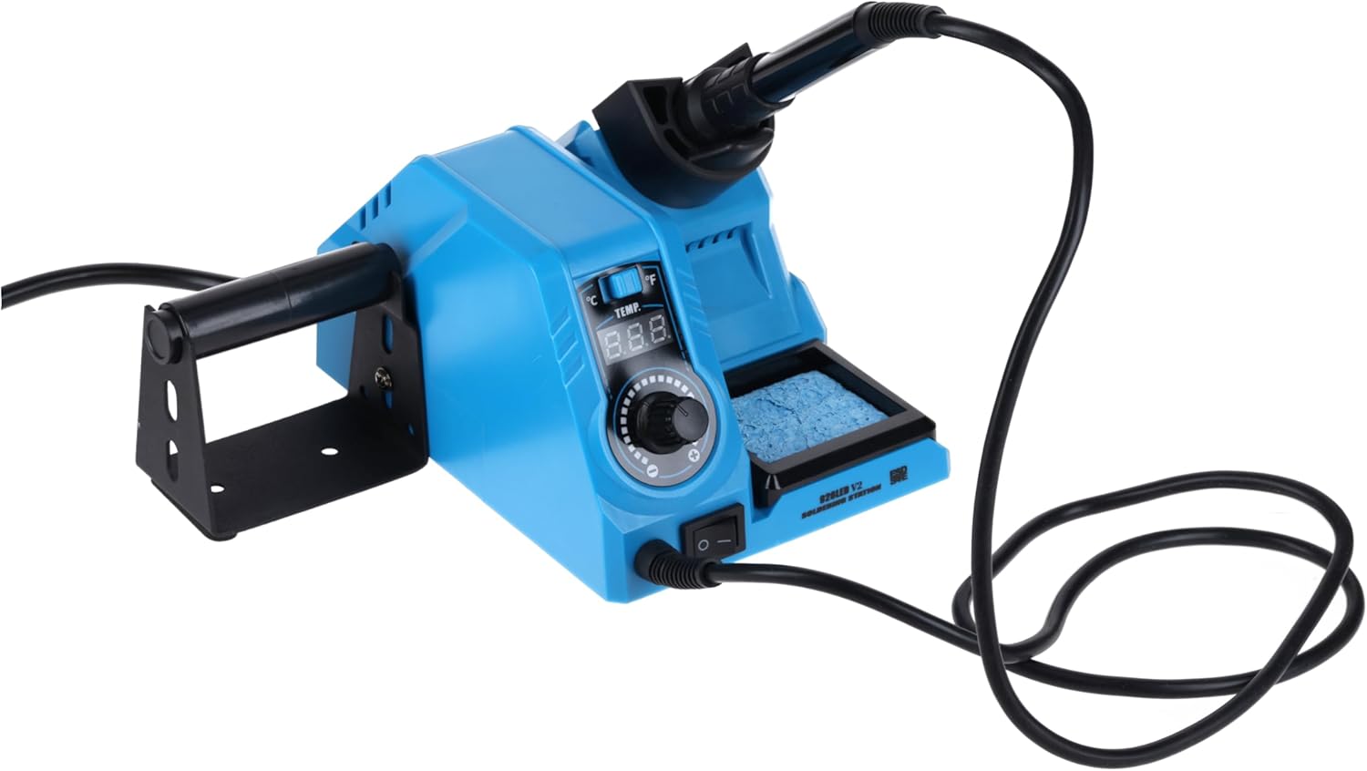 AZ-Delivery Soldering Station 936A II Soldering Iron Kit, 60W, Adjustable 392℉-896℉, Includes Plug-in Iron Handle, Soldering Stand, Soldering tips cleaner & Heat-resistant cleaning sponge