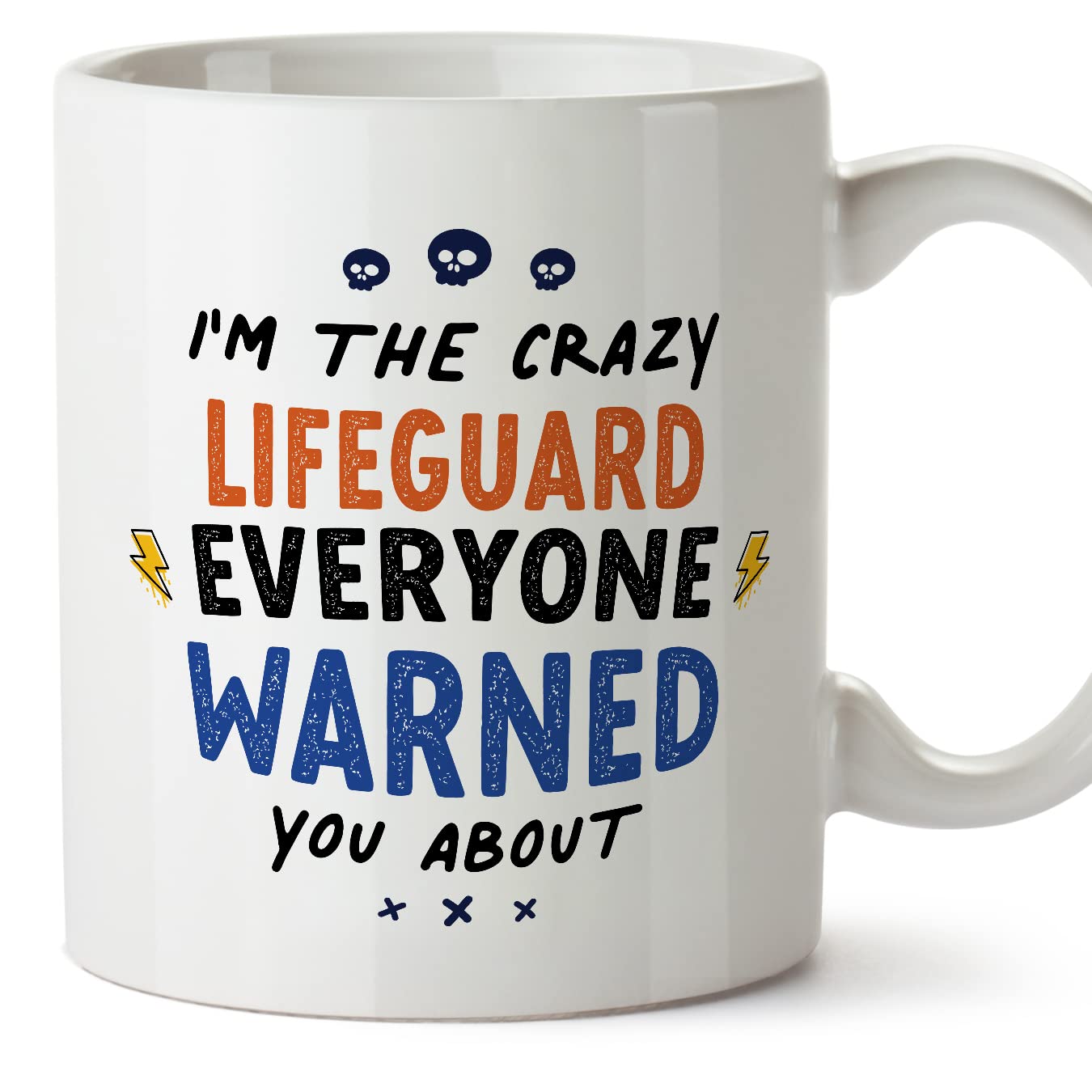MUGFFINS Lifeguard Mug - in English - Everyone Warned You About - Funny Gift for Colleagues - Ceramic 11oz Mug โ image 1