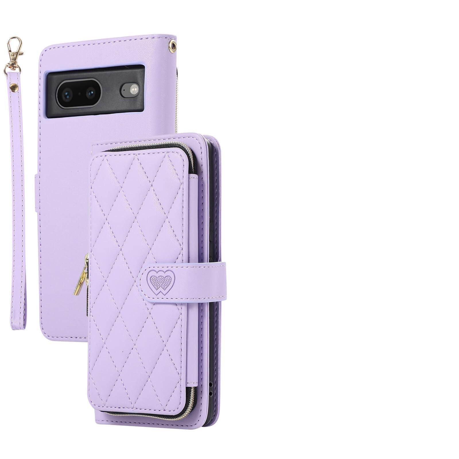 Étui en cuir Google Pixel 9 / 9 Pro de style portefeuille violet - 8