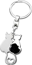 GILDE Schlüsselanhänger " KATZENPAAR " Keychain Schlüsselhalter Anhänger Katze 10 x 3cm