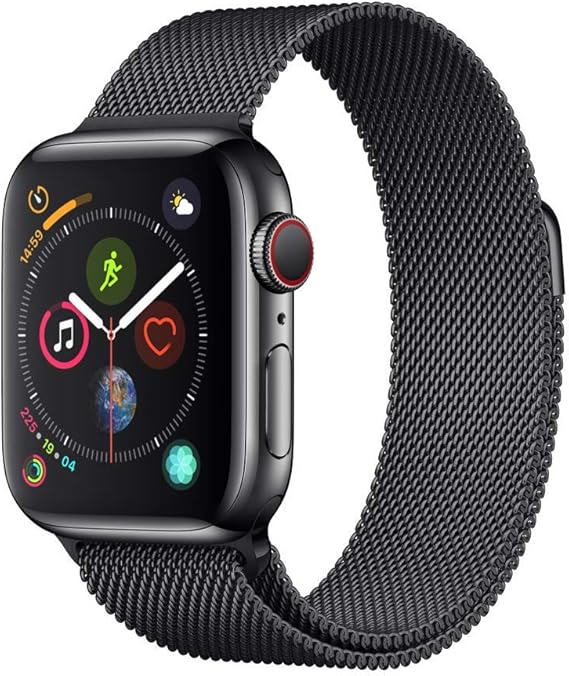 Apple Watch Series 4 (GPS + Cellular, 40mm) - Space Black Stainless Steel  Case with Space Black Milanese Loop : Amazon.co.uk: Electronics \u0026 Photo