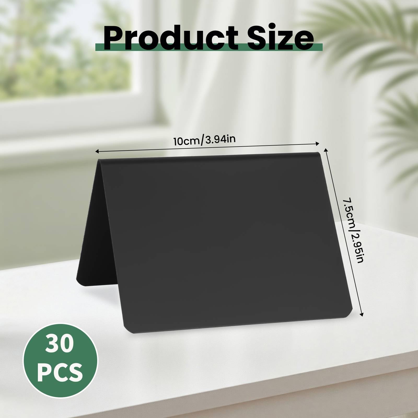 30 pizarras de 100 x 75 mm para escribir en minipizarras para escribir para fiestas y restaurantes
