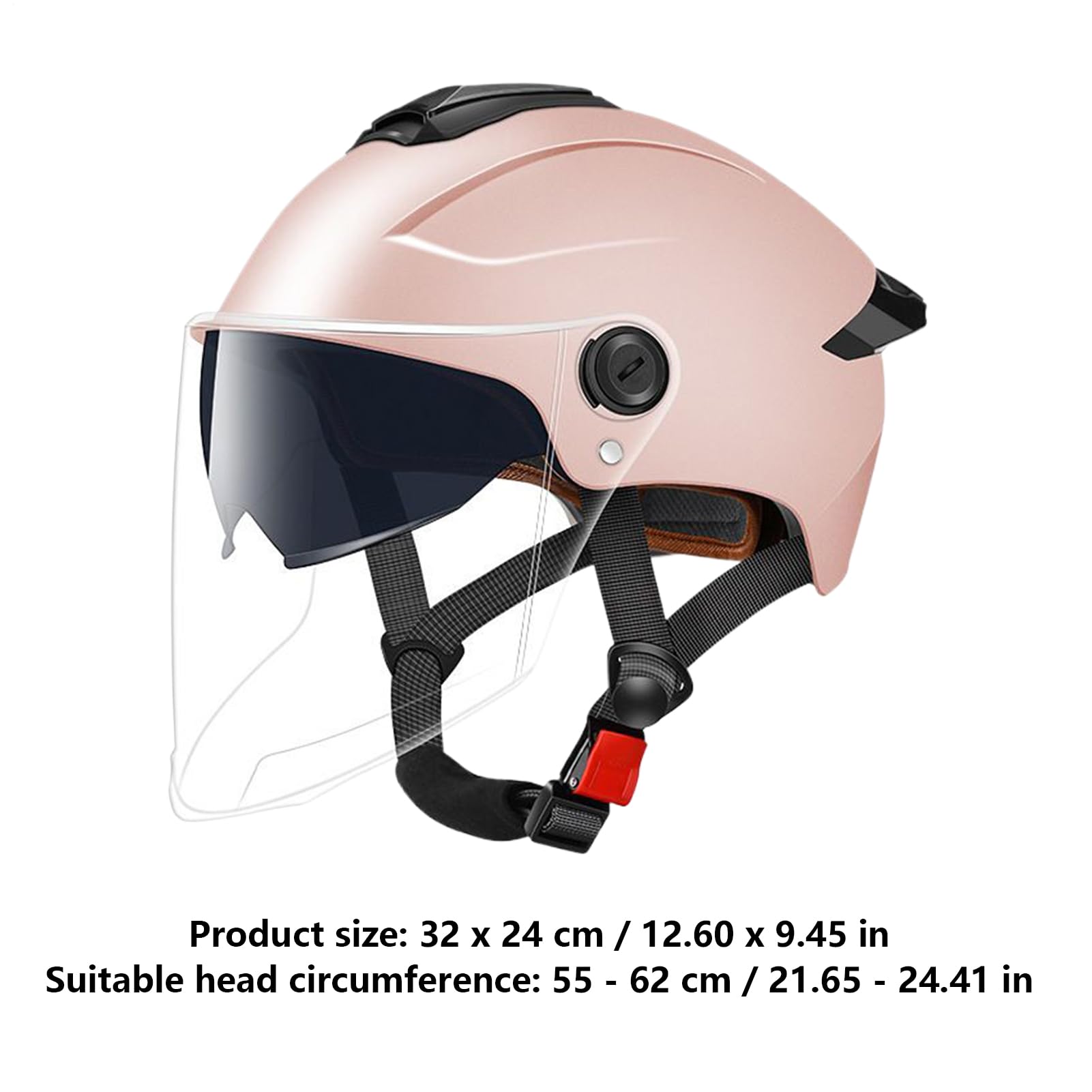 Casco per monopattino elettrico con parabrezza, caschi per adulti per uomo e donna, casco di sicurezza ad alta protezione per bicicletta elettrica, monopattino, skateboard, motociclette
