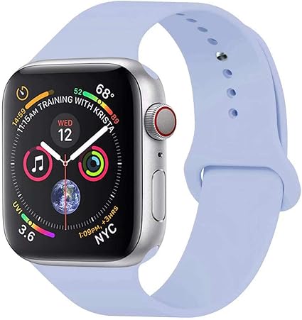 GIPENG Cinturino per Apple Watch 38MM 40MM, Morbido Maglia Silicone  Cinturini per iWatch Apple Sport Edizione Serie 4/3 / 2/1,(Lilla, 38MM-ML)  : Amazon.it: Casa e cucina