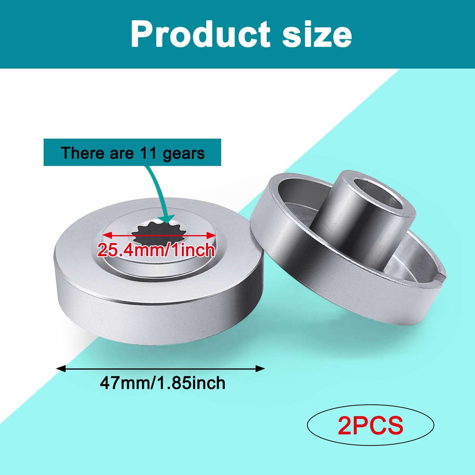 Gabasinover,Replacment parts,NO. Upper Blade Fixture/Adapter Plate,Line Trimmer Washer/Blade Holder fits for echo's Gearbox(P021052200)/Gearcase/Gear Head,