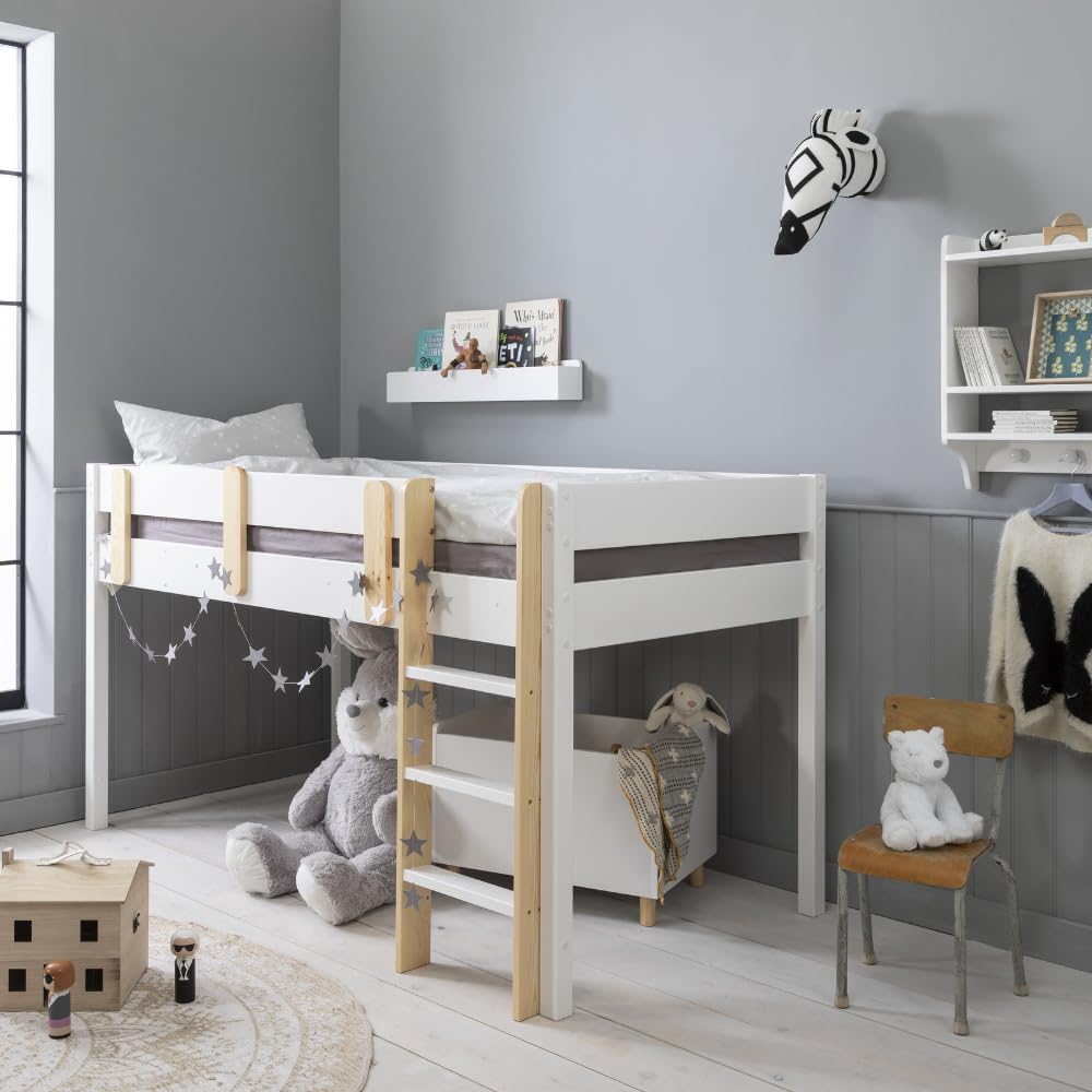 Noa and Nani Una Midsleeper Cabin Bed in Classic White