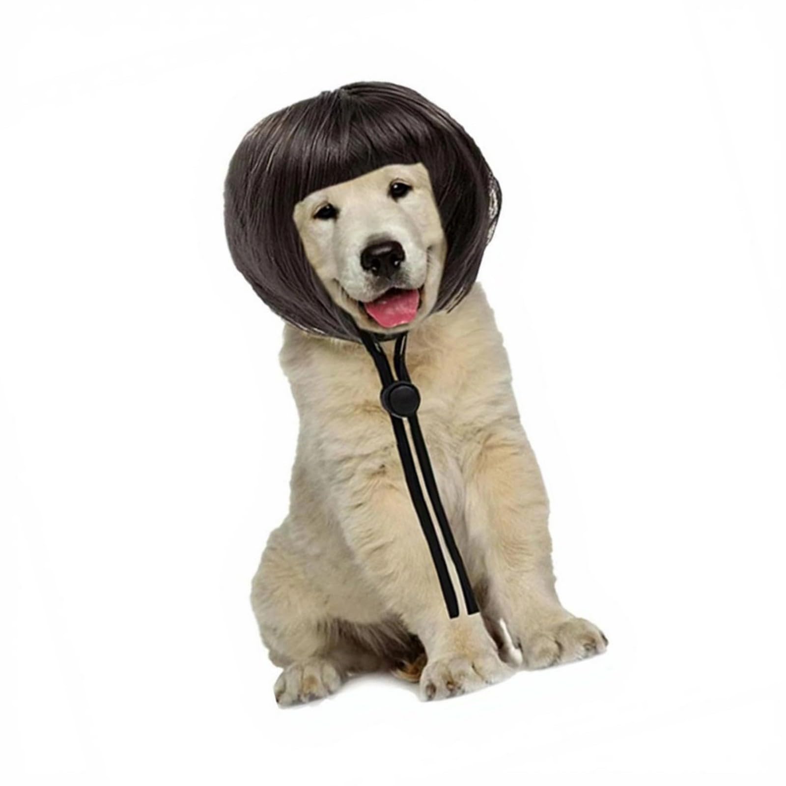 Hredyqw Fashion Pet Headpiece Eye-catching Look Wigs for Halloween Christmas Party Pet Headdress Wigs for Party