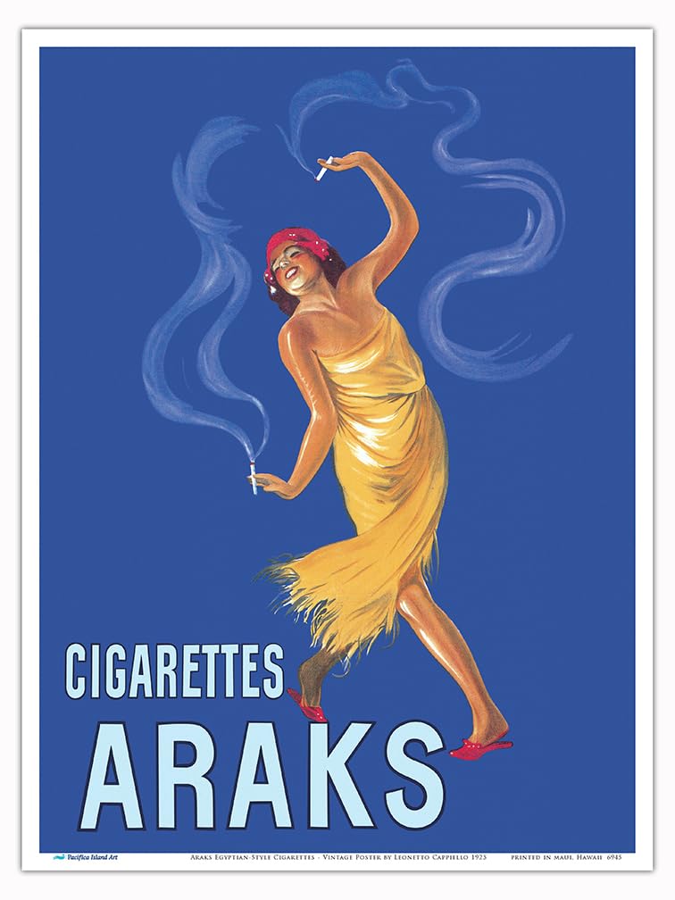 Amazon.com: Araks Egyptian-Style Cigarettes - Vintage Advertising