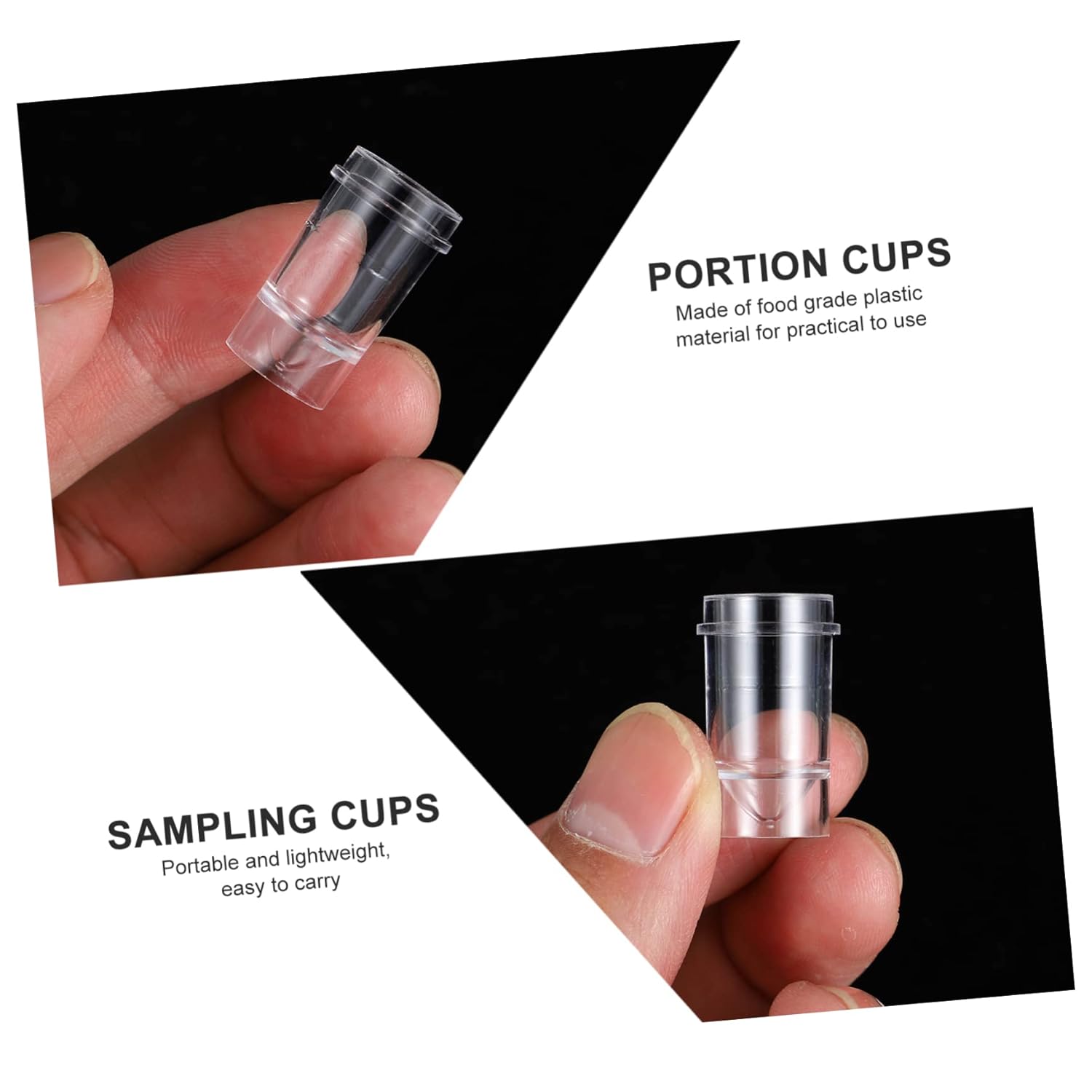 PRETYZOOM 1000 Pcs Sample Cup Storage Container Sampling Cup Storage Holder Clear Specimen Cup Cups Sample Bottle Sample Container Plastic