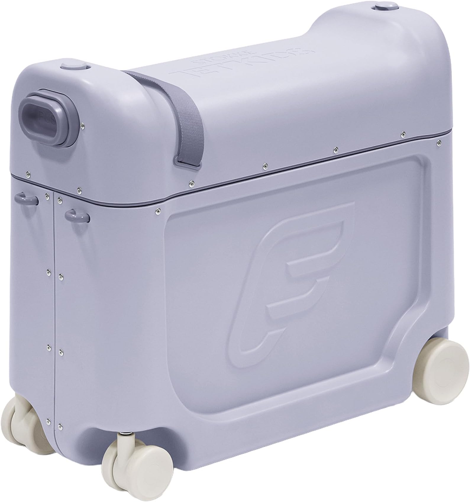 JetKids BedBox - Ride-On Suitcase for Kids 2-7 Yrs Old, Arctic Blue