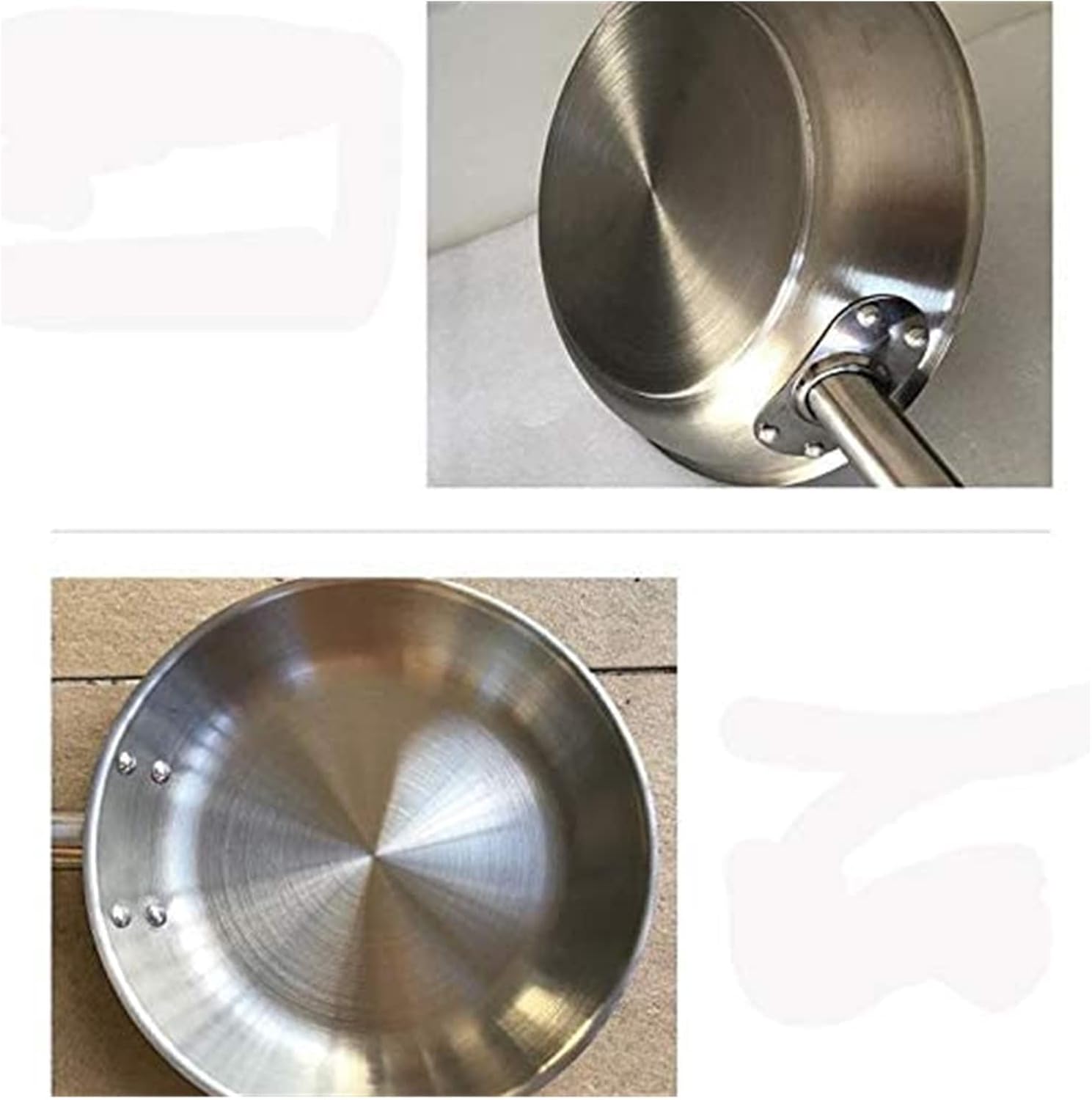 Wok Pan Cookware Diameter Stainless Steel Frying Pan Kitchen Cooking Cookware for Fried Eggs Making Pan (Size : Animal Horse) (Christmas Reindeer)