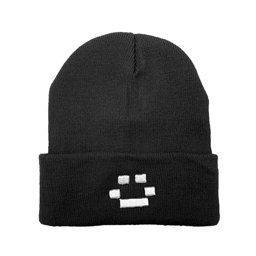 MOBTOR LAS Nevadas Beanie for Women Men，Beanie Hats ， Warm Winter Caps Unisex Fashion Knit Cuffed Cap Black