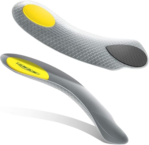 Insertos para fascitis plantar para hombres y mujeres, soporte de arco alto, plantillas ortopédicas para zapatos, alivio del dolor de pies, pies