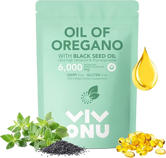 Pumpkin Seed Oil with Saw Palmetto Capsules Oil of Oregano Capsules, Balanced