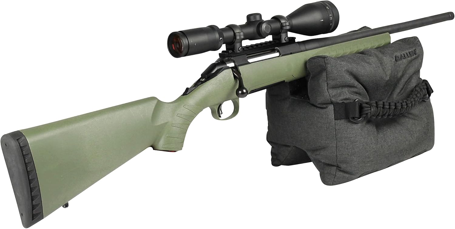 Allen Company Rifle Bench Rest/Bags - Target Sports Bench Rest Stand Holders for Rifle Shooting Hunting - Brown, Gray or Coyote