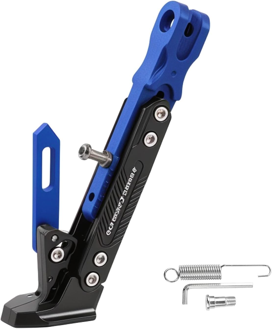 Motorcycle Kickstand for Yamaha X MAX Roller Xmax 125-250, Adjustable Side Stand Heavy Duty Aluminum Anti-Slip Base Easy Install Replacement for Motorcycles,C/Blue