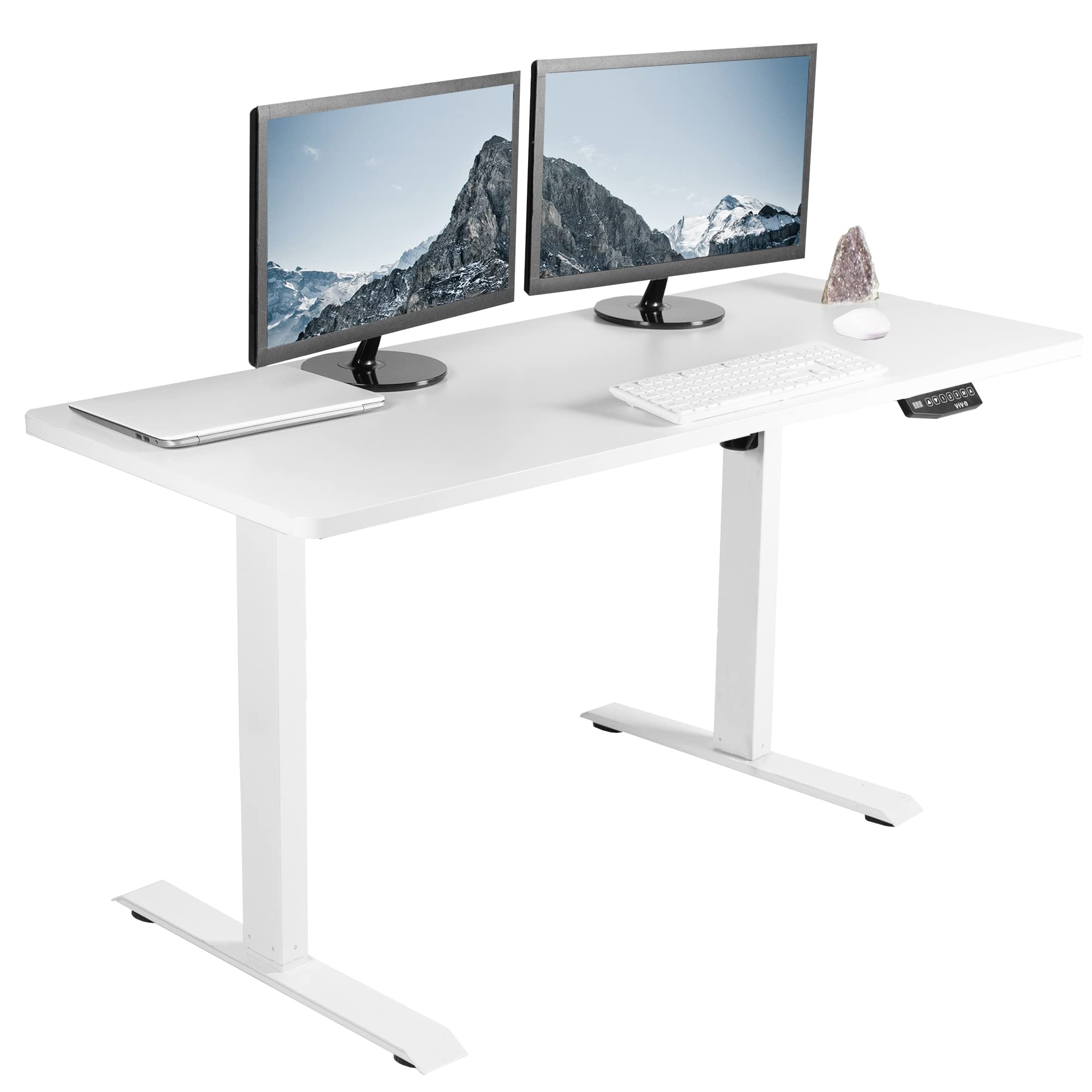 VIVO Electric Height Adjustable 60 x 24 inch Memory Stand Up Desk