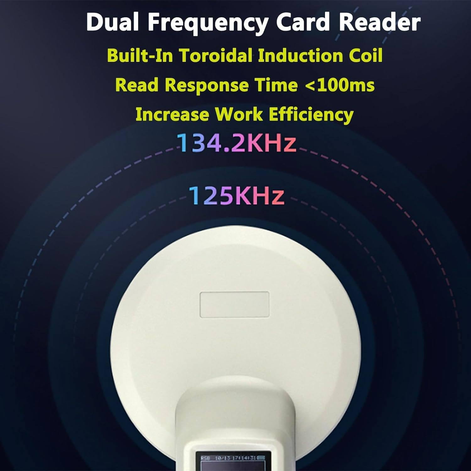 TAHALI Microchip per Animali Domestici Lettore ID per Animali 134,2kHz Lettore Portatile per Animali USB Connect 20000 Funzione di memorizzazione delle Informazioni