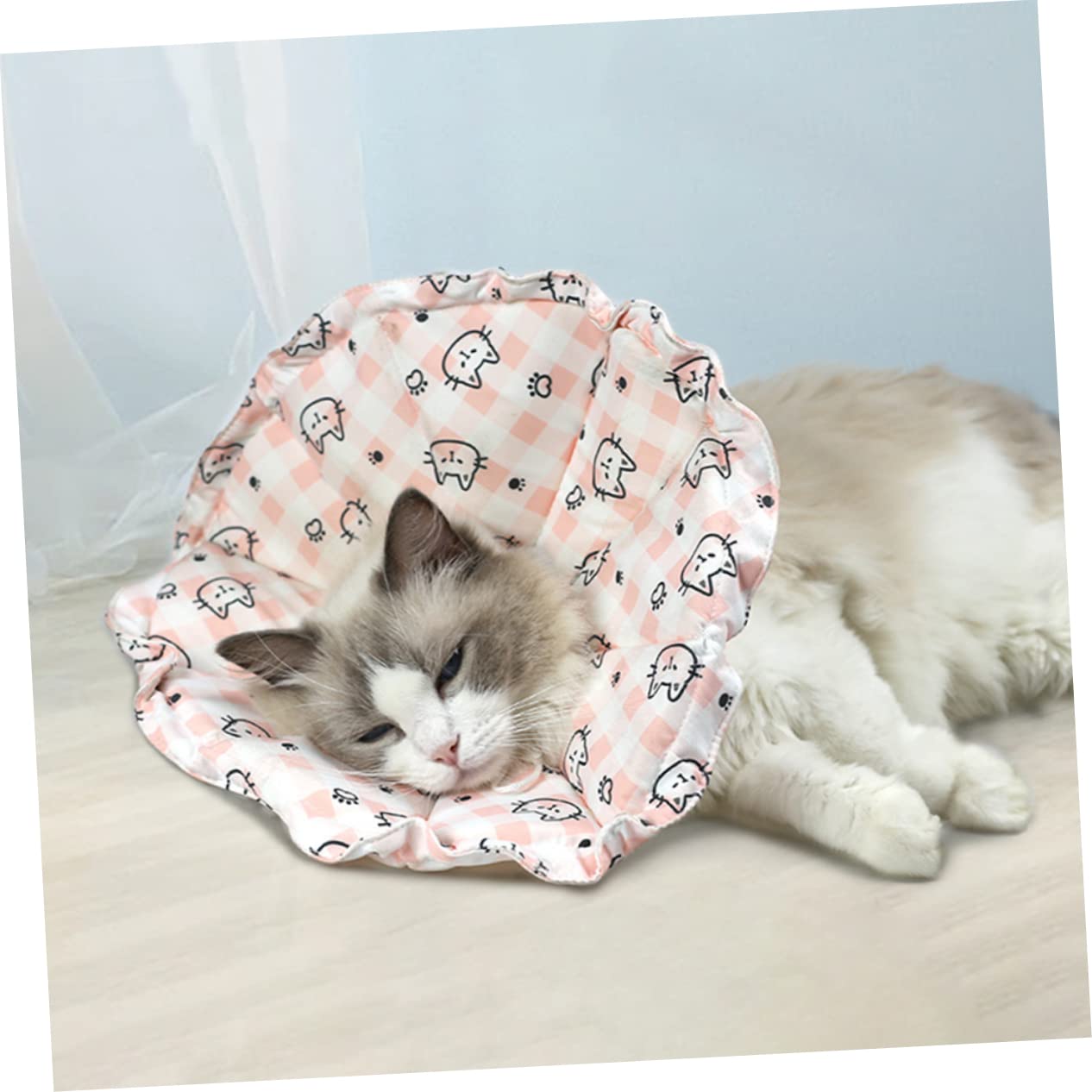 Yardwe Collar Ajustable para Lamer Gatos 2 Unidades Cómodo para El Cuello De Tu Mascota.