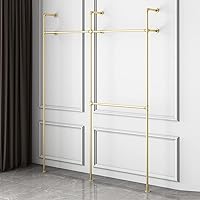 Vista 8 de Industrial Pipe Clothing Rack,Moden Commercial Grade Pipe Clothes Racks,Wall Mounted Closet Storage Rack,Hanging Clothes Retail Display Rack,Heavy