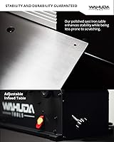 Vista 8 de Wahuda Tools Cepilladora - Cepilladora de madera de sobremesa de 6 pulgadas, cepilladora portátil con cabezal de corte en espiral con mesas