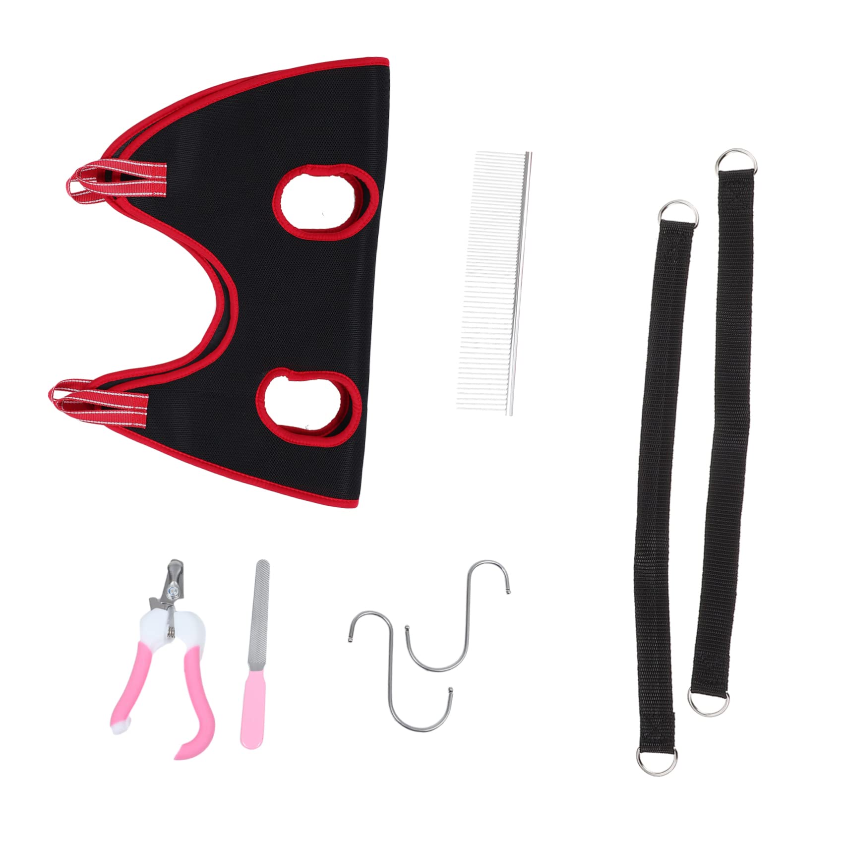 Kisangel 1 Set Grooming Hammock for Cats Dogs Sling for Nail Clipping Grooming Easy to Use for Shops Random Color