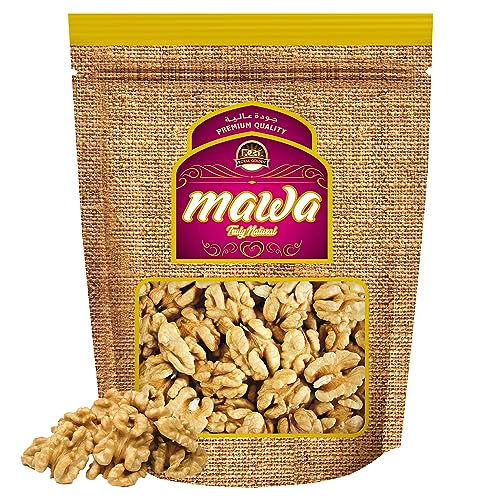 Mawa Raw Walnuts 500g | Jumbo Size Walnuts | Premium from Mawa Dry Fruits Variety | Fresh and Crunchy | Whole | All Natural | LHP 80