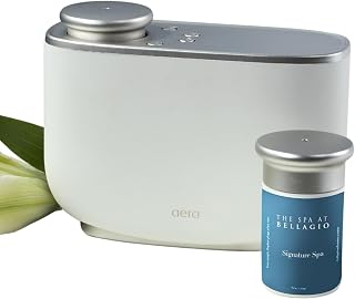 Bellagio Room Diffuser Machine & Capsule - Luxury Hotel Scent - Honeysuckle Nectar, Crushed Greens, Hyacinth and White Musk - Spa Scent