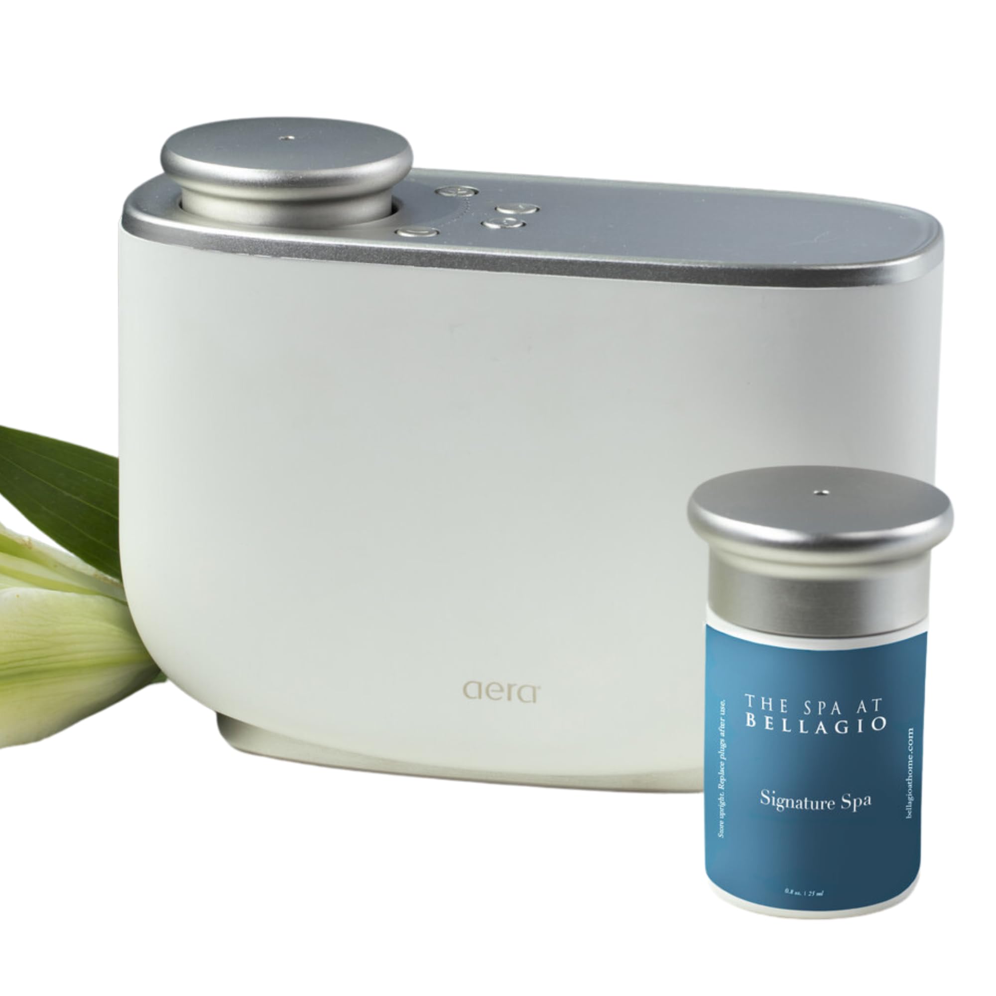 Bellagio Room Diffuser Machine & Capsule - Luxury Hotel Scent - Honeysuckle Nectar, Crushed Greens, Hyacinth and White Musk - Spa Scent