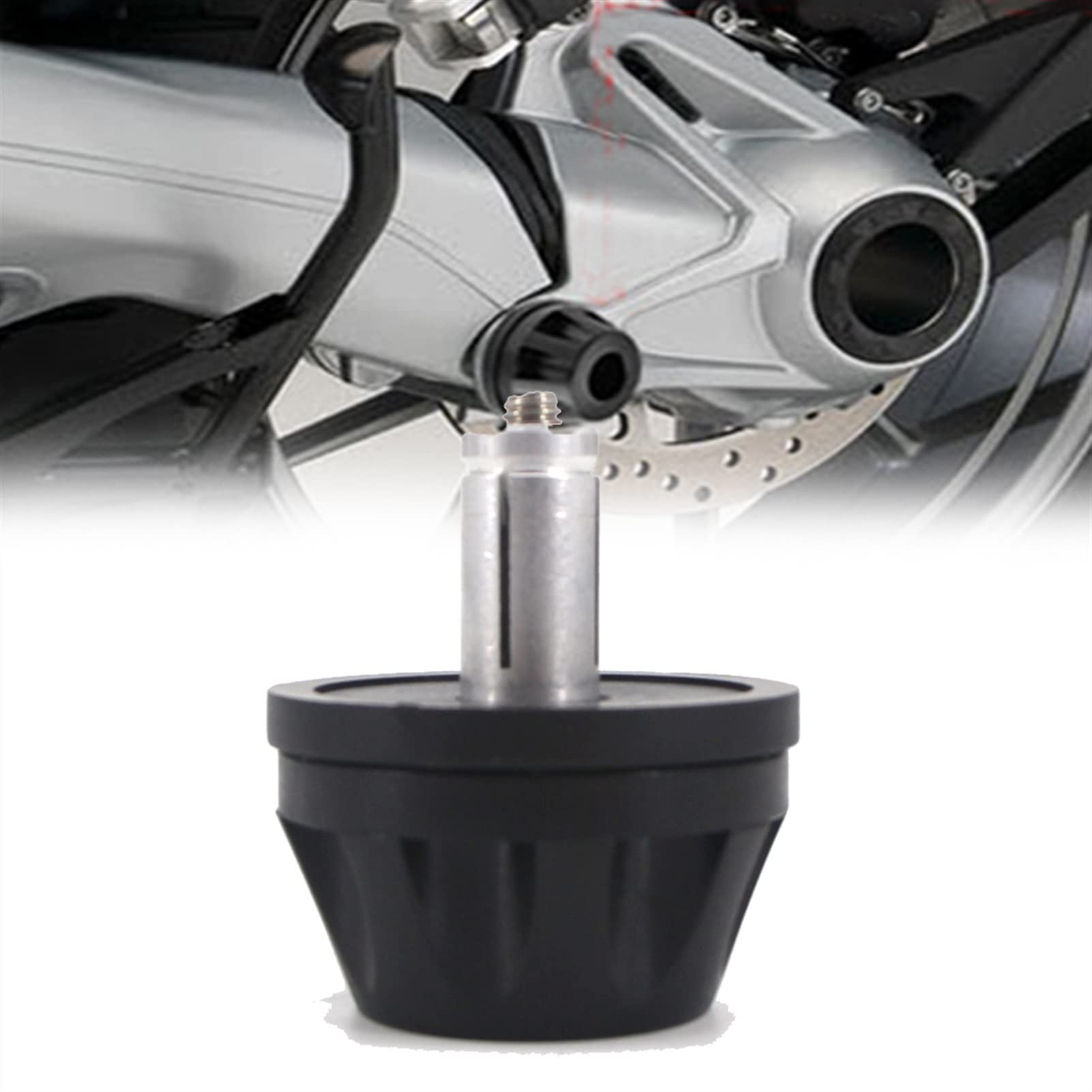 Protector de transmisión BMW R1200GS para evitar roturas de cardan en caídas y rutas