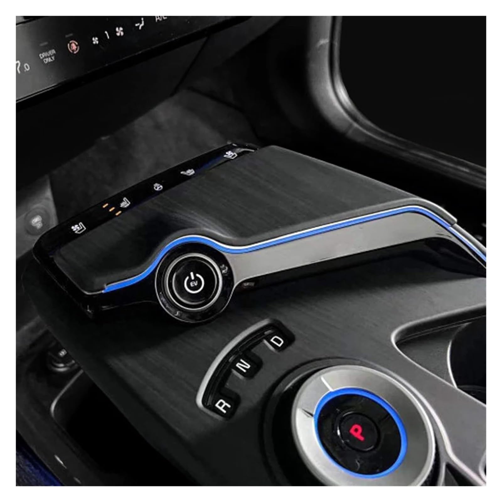 Car Interni Per Kia Per Niro Per EV 2023 LHD Carbon Style Scatola Del Cambio Cambio Pannello Telaio Di Copertura Trim Car Styling Decorazione Interni Car (Colore : 1