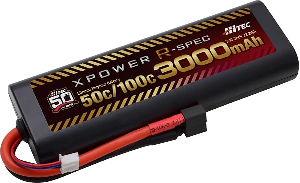 ハイテック エックスパワー XP3600-NT-B Ni-MH 7.2V 3600mAh バッテリー ニッケル水素 タミヤタイプコネクター 6セル ラウンドタイプ 大容量 耐久性 ラジコン RC 電動 ビギナー 初心者 予備 PSE適合 日本正規品 XP3600-NT-B - 2