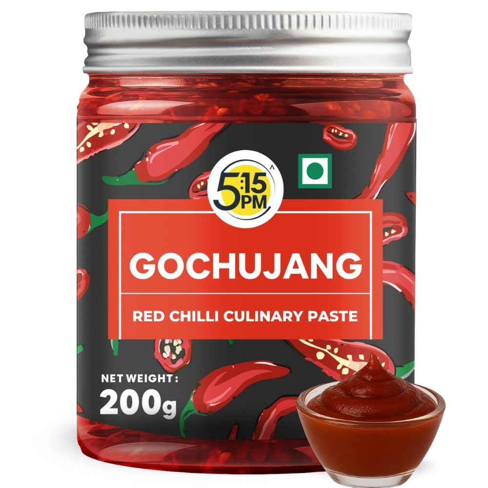 5:15PM Gochujang Sauce 200g | Korean Sauce & Hot Chilli Paste | Sweet, Savory & Spicy Red Gochujang Sauce for Cooking & Marinades