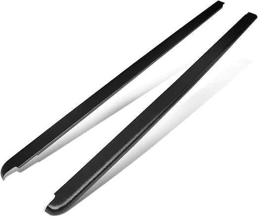 DNA Motoring Black Bed Rail Caps For 2007-2015 Chevy Silverado 6.5ft Bed