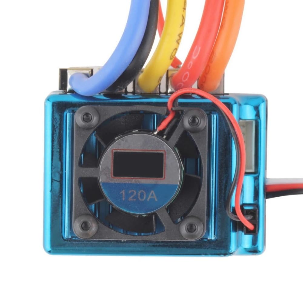 Nowy 120A czujnikowy bezszczotkowy regulator prędkości ESC wtyczka T do 1/8 1/10 1/12 RC samochód gąsienicowy hurtowo