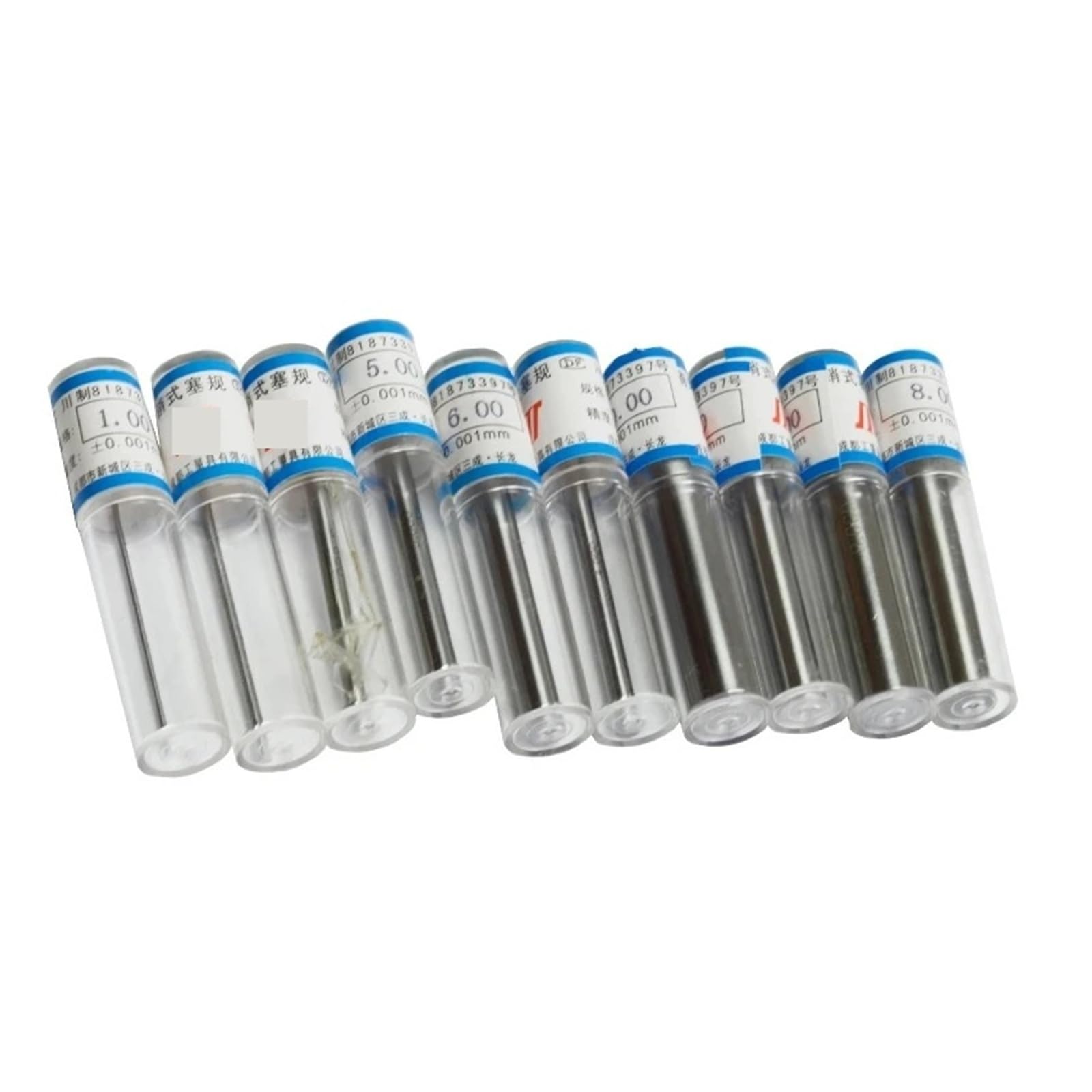 51/101 Szt. Precyzyjny Zestaw Trzpieni Stalowych 1.00-2.00mm 0.5-1mm Krok 0.01mm Gładki Otwór Suwmiarka Suwmiarka Narzędzie Pomiarowe Precyzyjny pomiar(0.5-1.00mm 51pcs)
