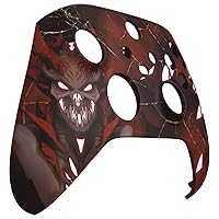 Vista 9 de eXtremeRate Glow in Dark Shell for Xbox Series X & S Controller - Unleash Your Style - Scarlet Demon Custom Acessories Skin Front Housing Cover for