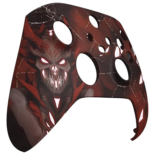 Miniatura 9 de eXtremeRate Glow in Dark Shell for Xbox Series X & S Controller - Unleash Your Style - Scarlet Demon Custom Acessories Skin Front Housing Cover for