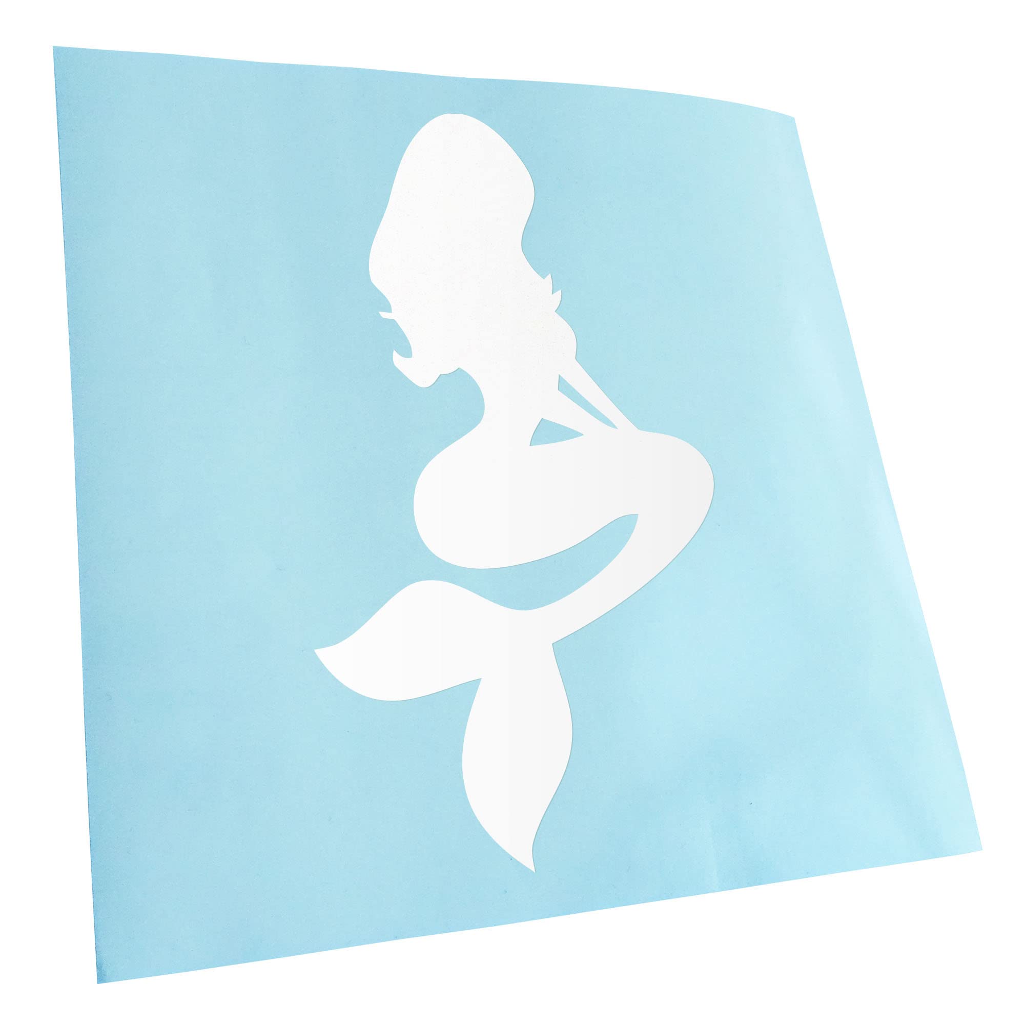 Adesivo Per Auto Kiwistar Sirenetta – 17,5x10 Cm, Argento