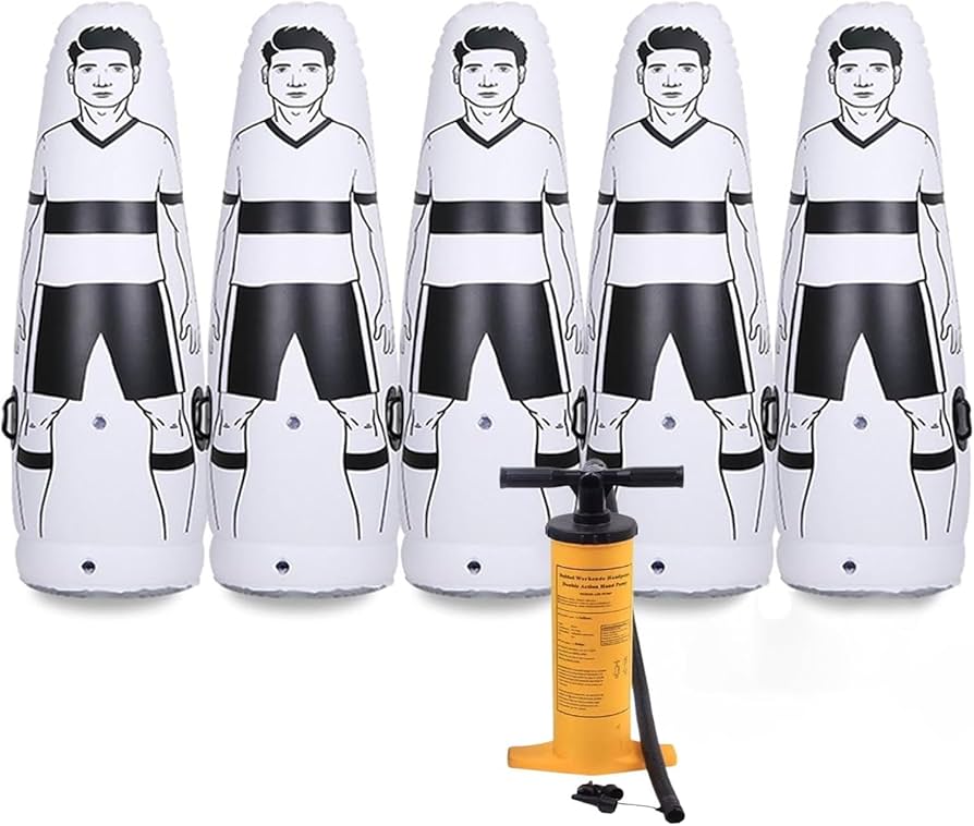Amazon.co.jp: 5個セットサッカー ダミー 人形 フリーキック練習