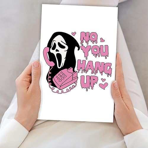 Miniatura 6 de Tarjeta de cumpleaños de fantasma de Halloween de terror para él y ella, tarjeta de cumpleaños de asesino de películas de grito para hombres y