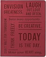 Vista 22 de WORLD TRAVELER Eccolo - Diario grande con páginas rayadas, cuaderno de escritura, tapa dura, 256 páginas blancas con líneas, marcador de cinta, se