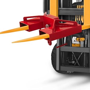 Universal Forklift Lifting Hook 6600lbs Capacity, Mobile Crane Hoist with Swivel Hook and Two Large T-Screws, Attachment (3T)