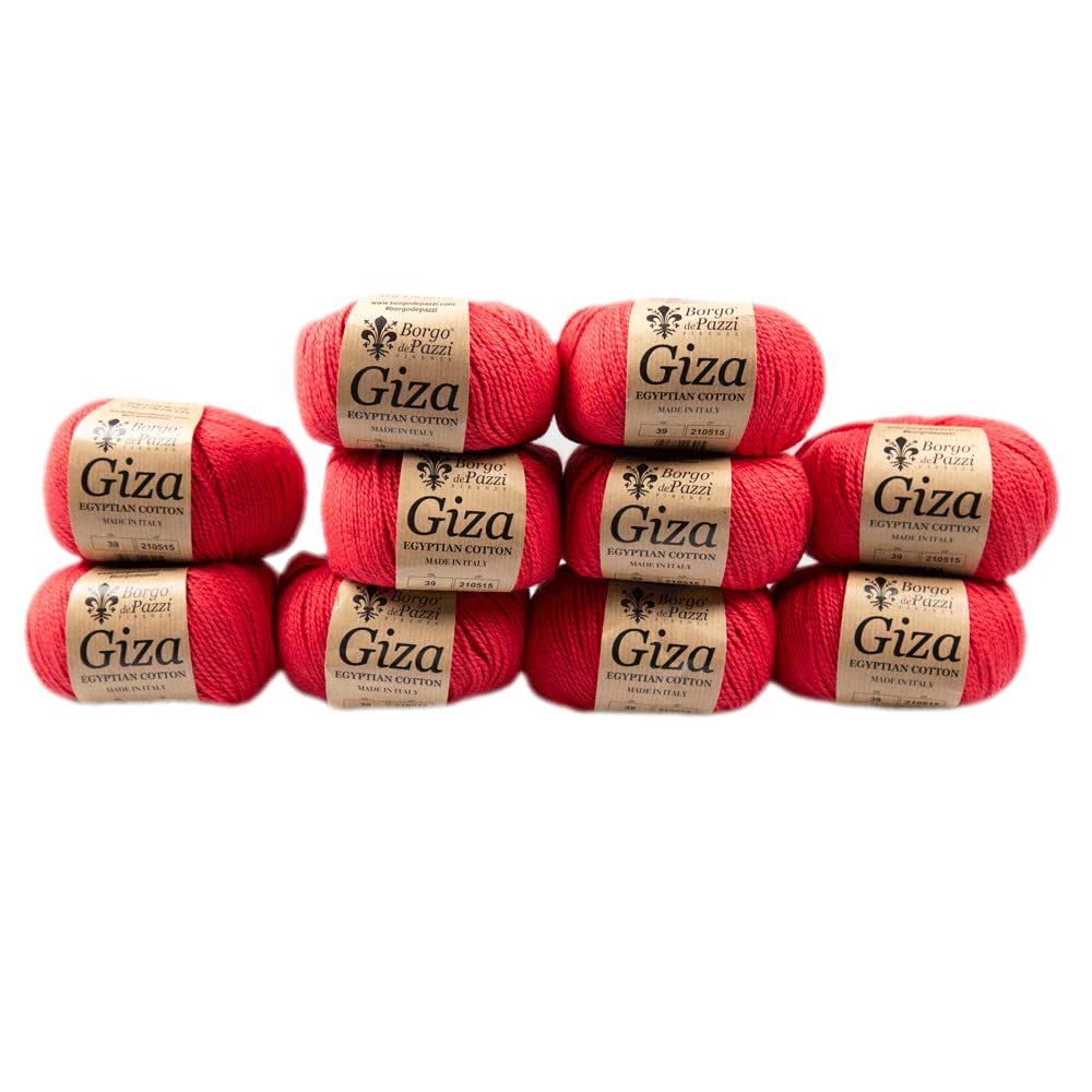 Fil de coton Gizeh Yarn rouge parfait pour tricoter la garde-robe d'été de vos enfants