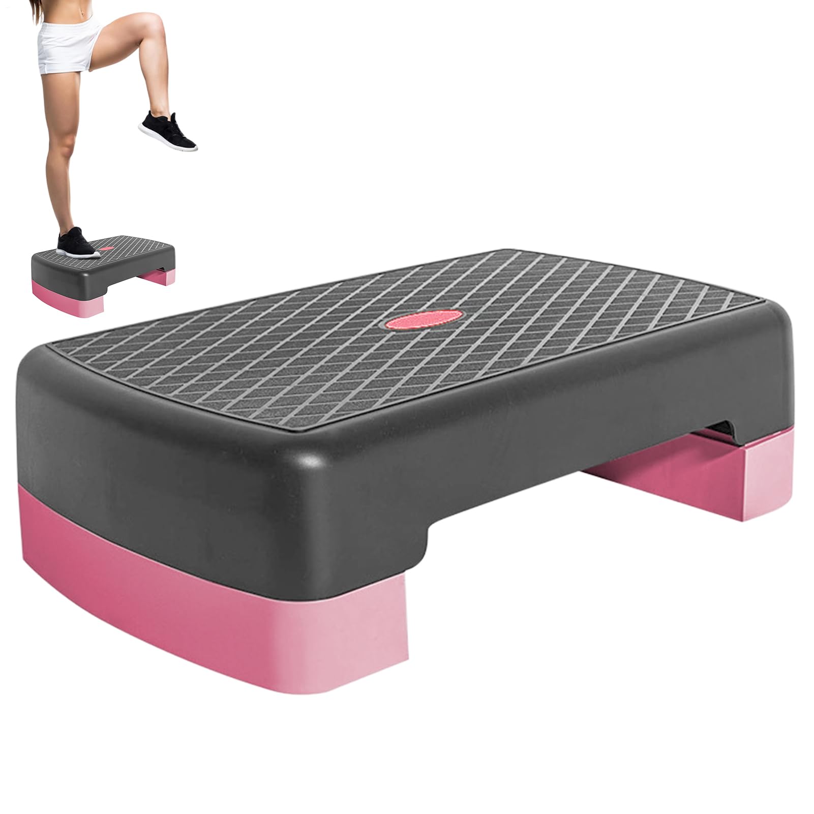 Etapa de ejercicio: Entrenamiento De Altura Ajustable Stepor, Equipo De Fitness De 17.7 Pulgadas Para Entrenamiento En El Gimnasio | Aeróbic Cardio Que Entrena Mujeres Para Adultos Niños